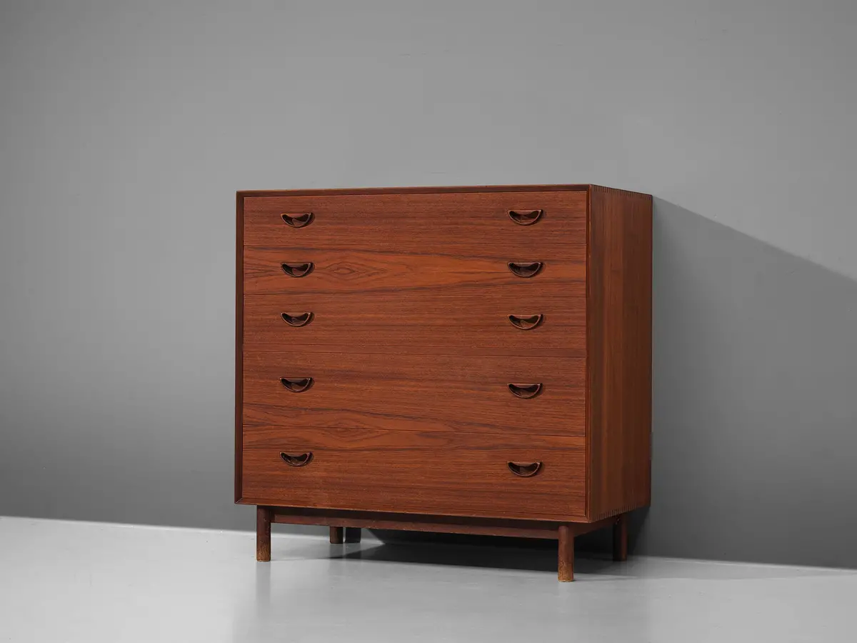 Hvidt & Mølgaard Nielsen For Søborg Møbelfabrik Chest Of Drawers In Teak 1