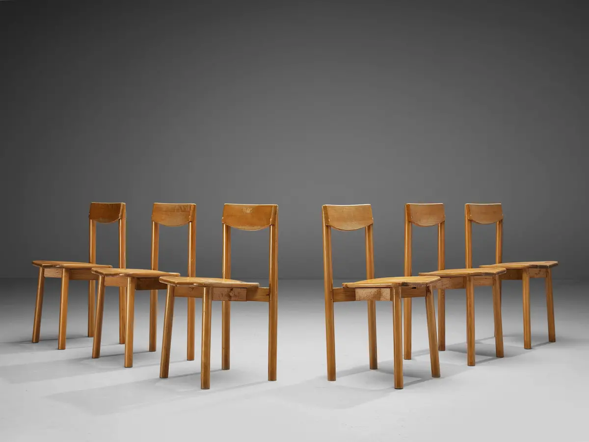 Pierre Gautier-Delaye Set Of Six Dining Chairs 1