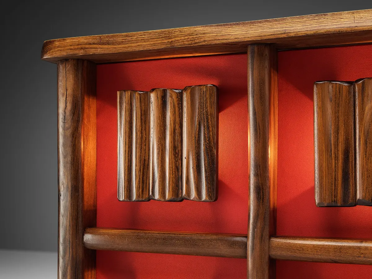 1950S French Bar Cabinet In Solid Elm 2