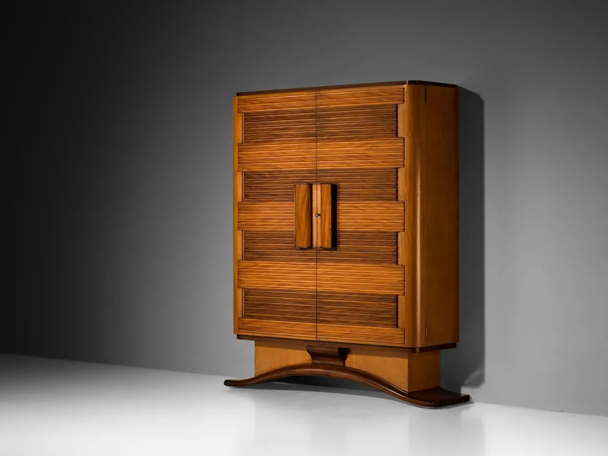 Mid-Century Modern 1950S Italian Cabinet In Mahogany 1