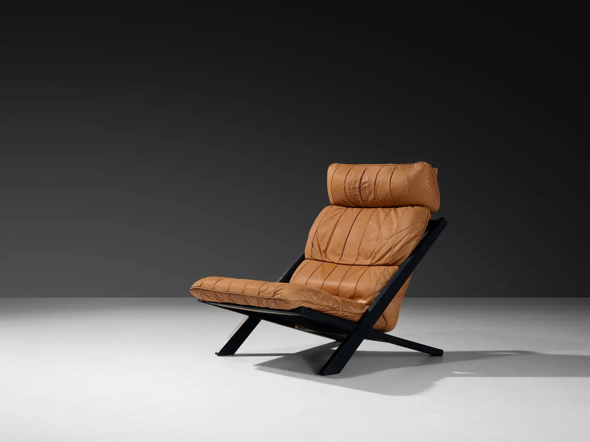 Ueli Berger For De Sede 'Ds-80' Lounge Chair In Cognac Leather 1