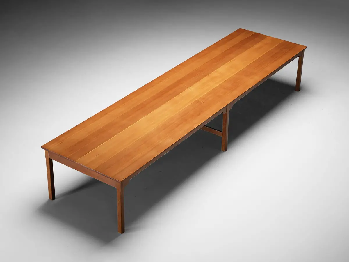 Danish Large Dining Or Conference Table In Oregon Pine 1
