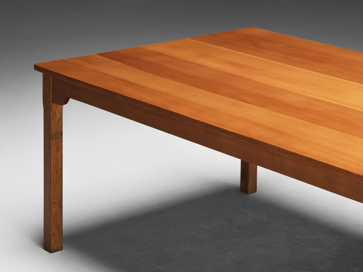 Danish Large Dining Or Conference Table In Oregon Pine 2