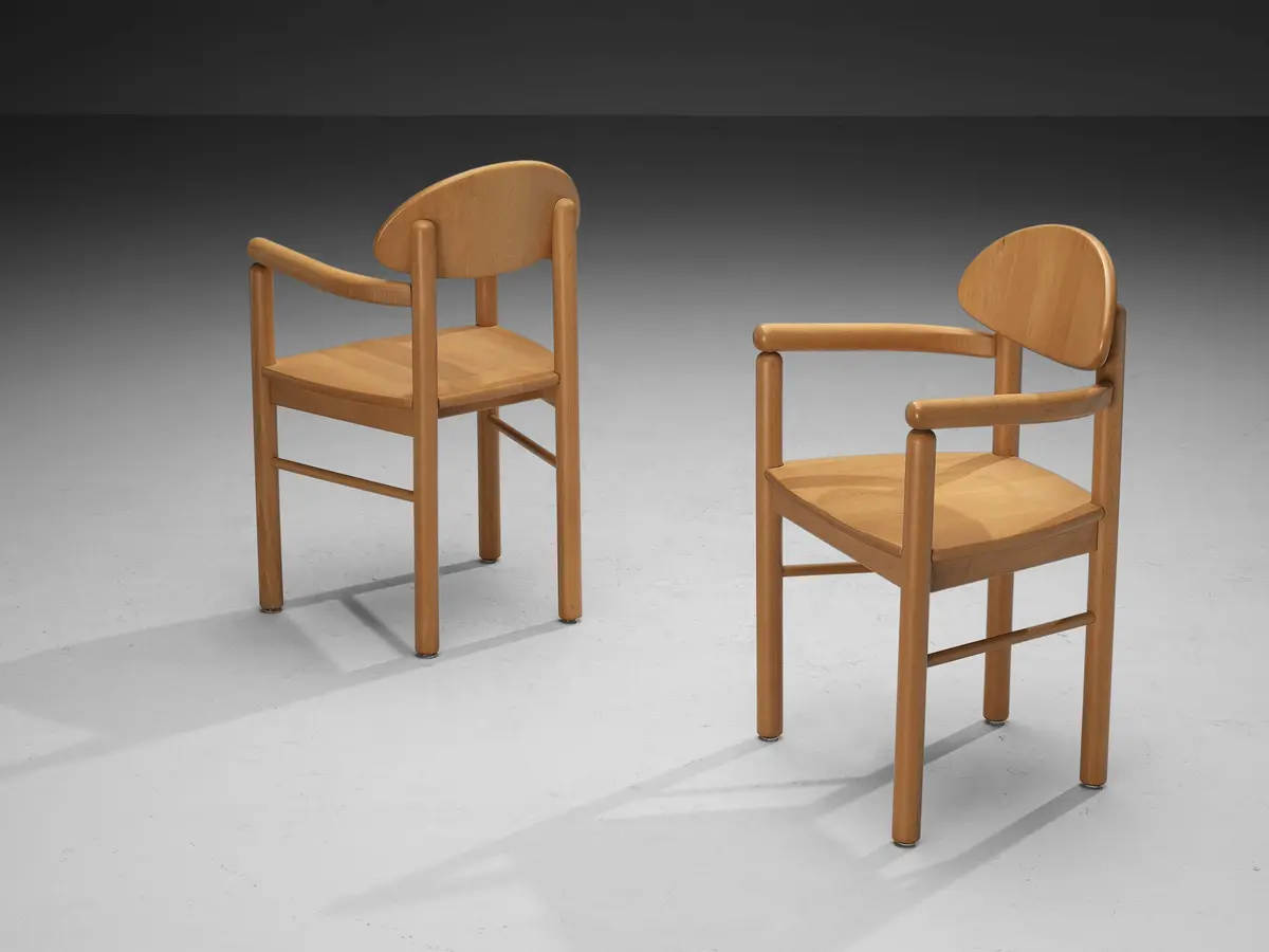 Rainer Daumiller Armchairs In Solid Wood 1