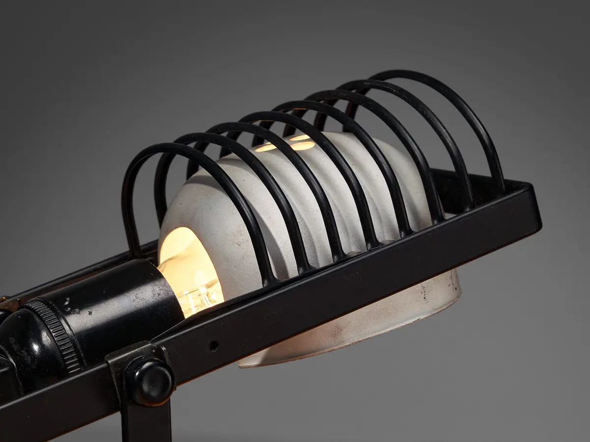 Ernesto Gismondi For Artemide 'Sintesi Faretto Morsetto' Black Clamp Light 2