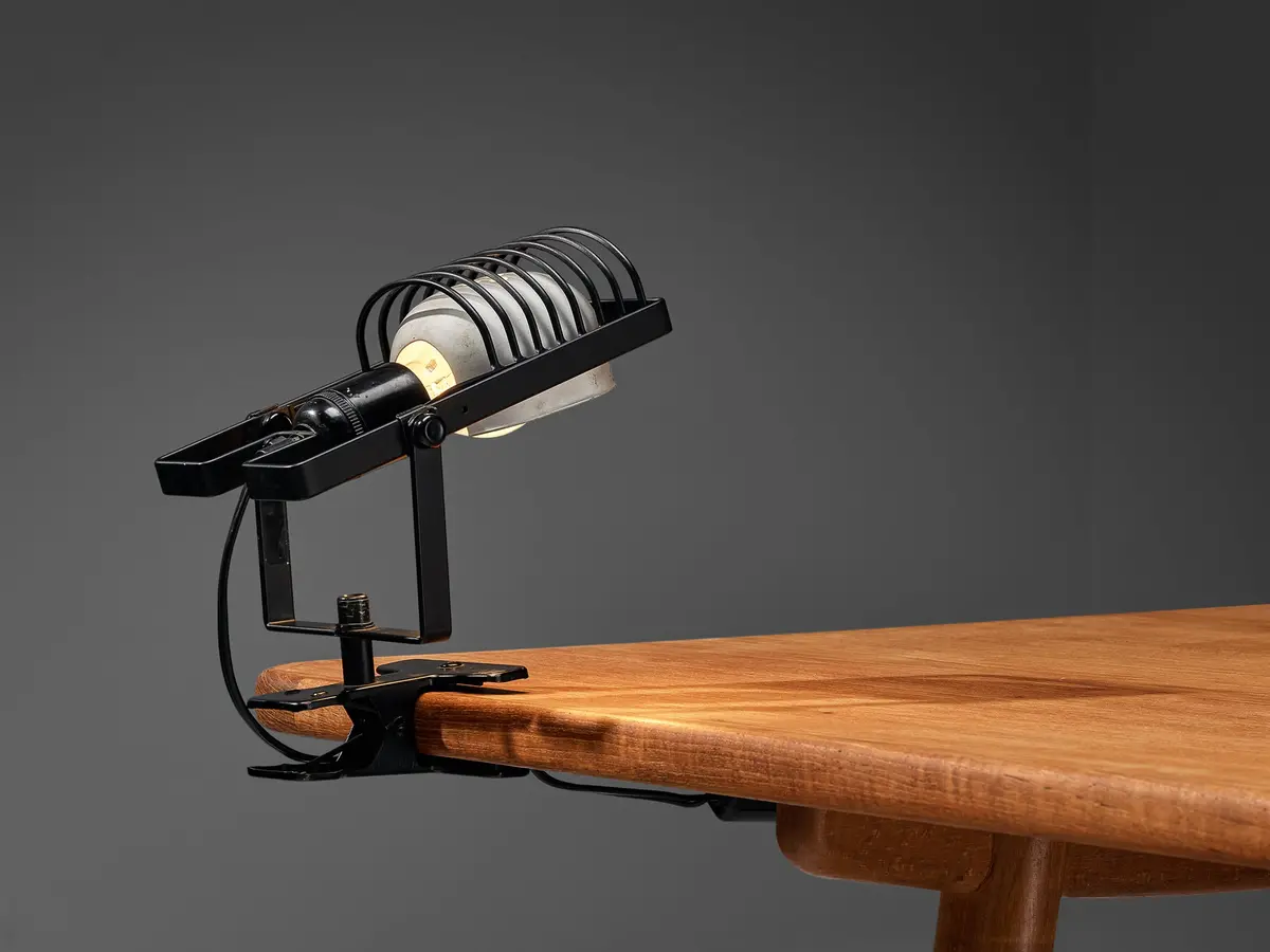 Ernesto Gismondi For Artemide 'Sintesi Faretto Morsetto' Black Clamp Light 1