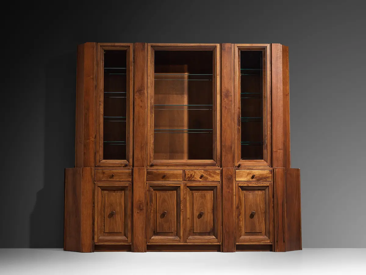 Giuseppe Rivadossi For Officina Rivadossi Library In Walnut 1
