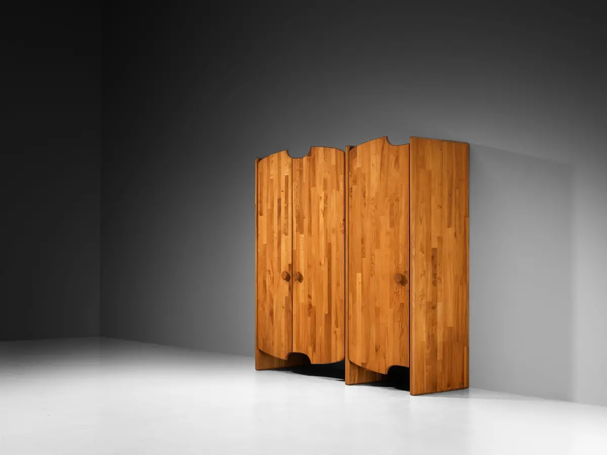 Pierre Chapo Custom Made 'Chlacc' Highboard In Elm 1
