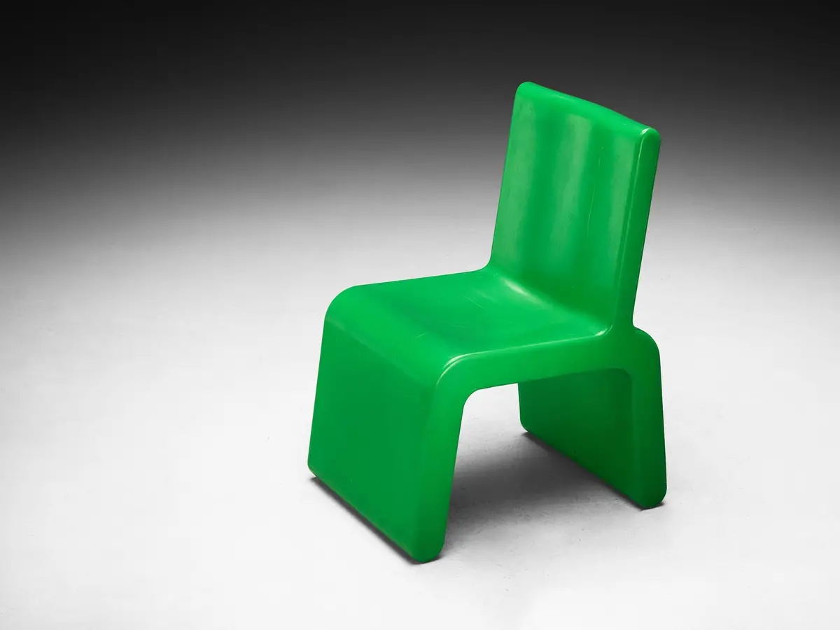 Marc Newson 'Kiss The Future' Chair In Green Molded Polypropylene 1
