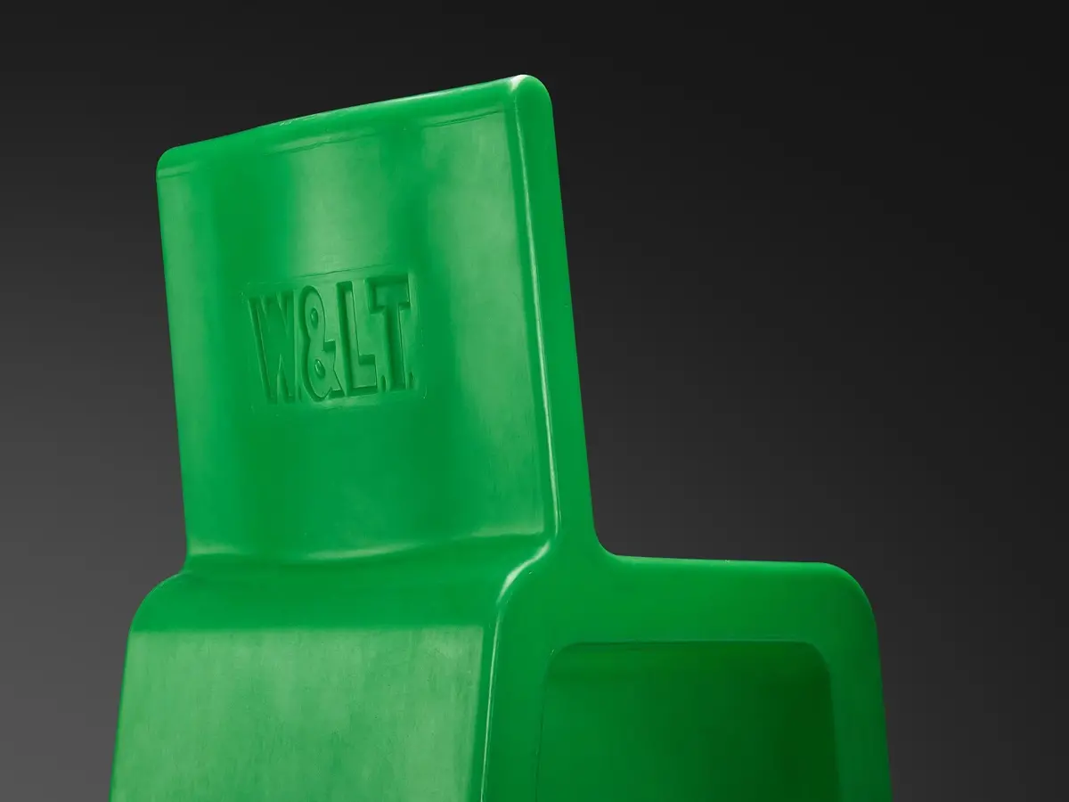 Marc Newson 'Kiss The Future' Chair In Green Molded Polypropylene 2