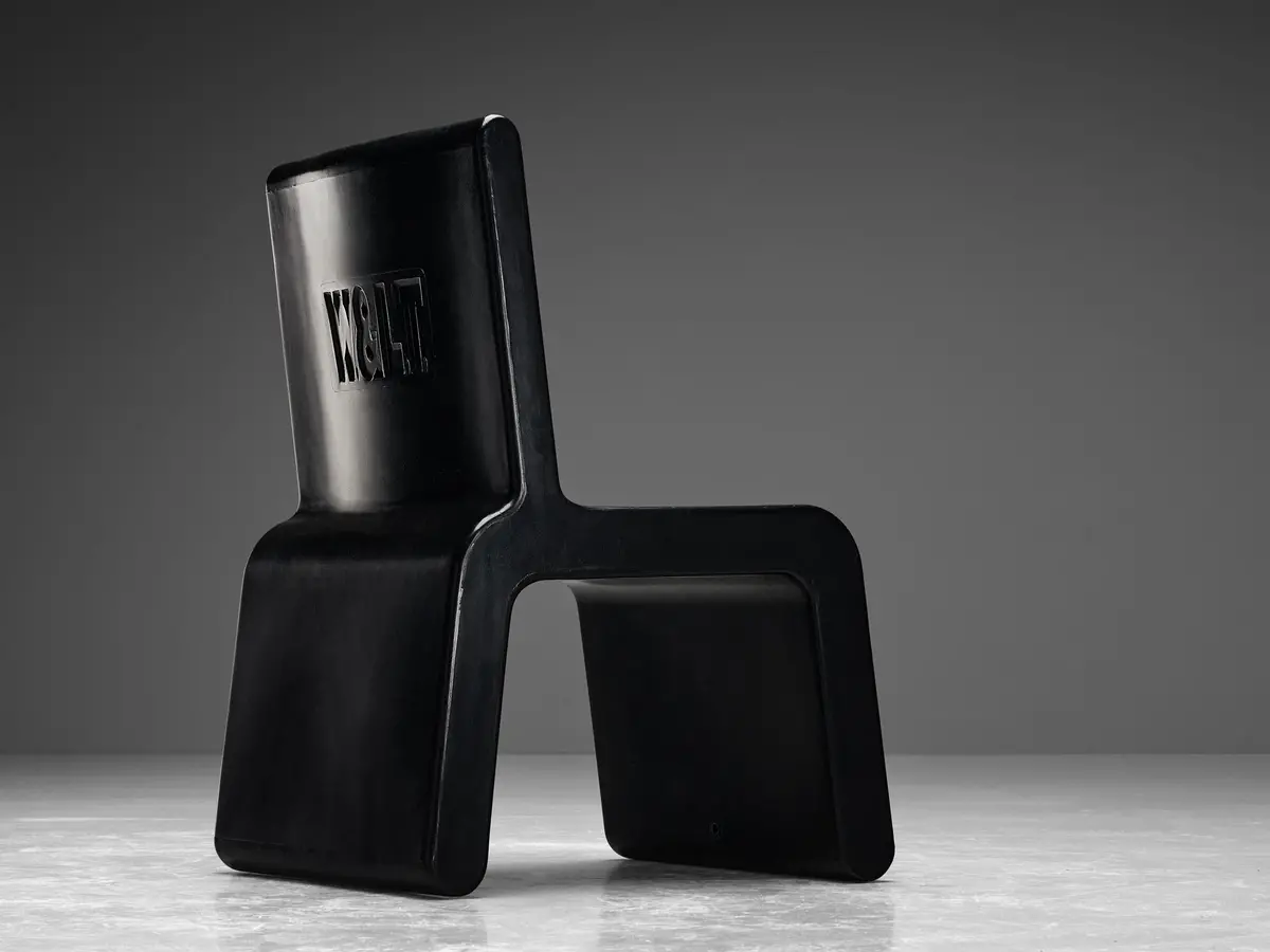 Marc Newson 'Kiss The Future' Chair In Black Molded Polypropylene 1