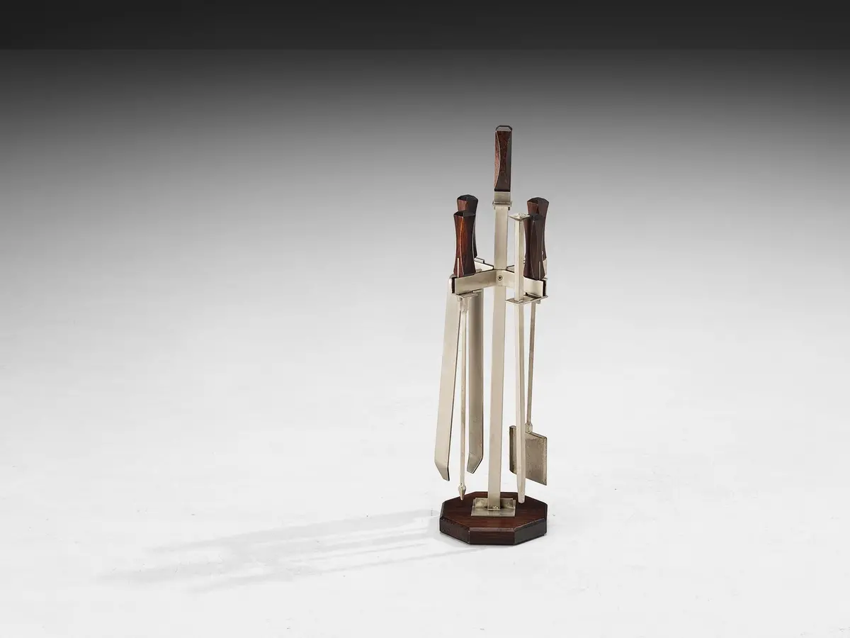 Rare Ico Parisi For Stildomus 'Altair' Fireplace Tools 1