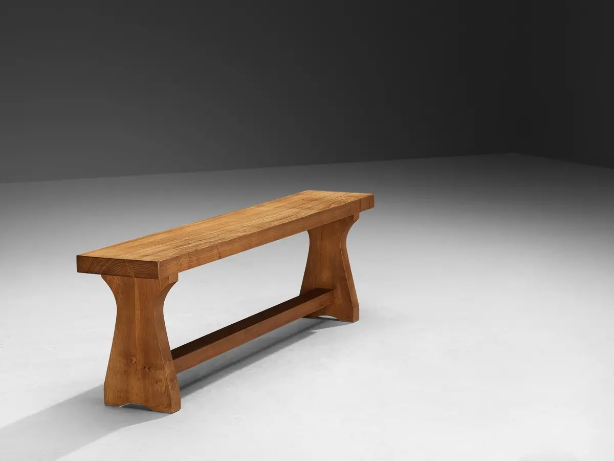 Atelier C. Demoyen Bench In Solid Elm 1
