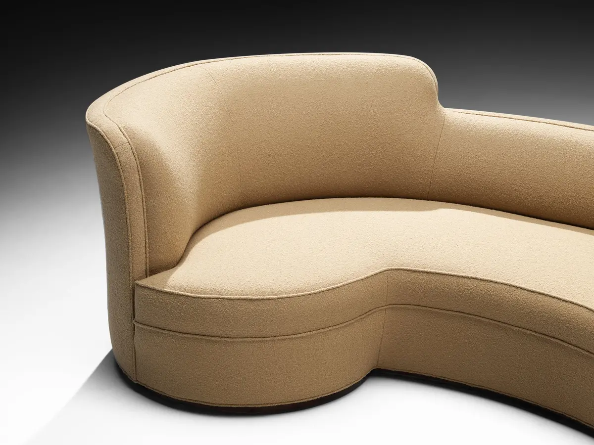 Edward Wormley For Dunbar 'Oasis' Sofa In Camel Wool 1