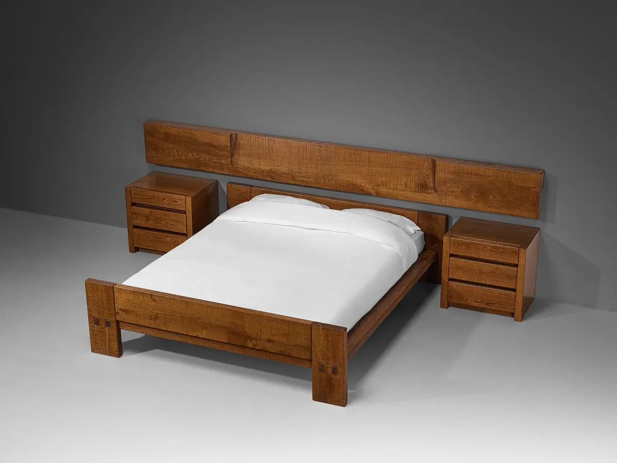 Giuseppe Rivadossi For Officina Rivadossi Bedroom Set In Oak 1