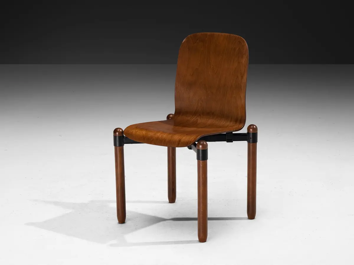 Modernist Dining Chair In Wood And Metal 1
