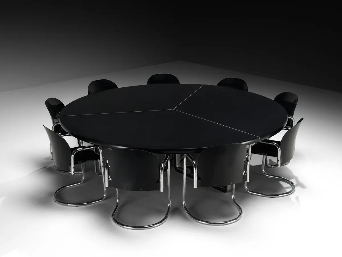 Italian Set With Dialogo Dessau Chairs And Centro Progetti Tecno Table 1