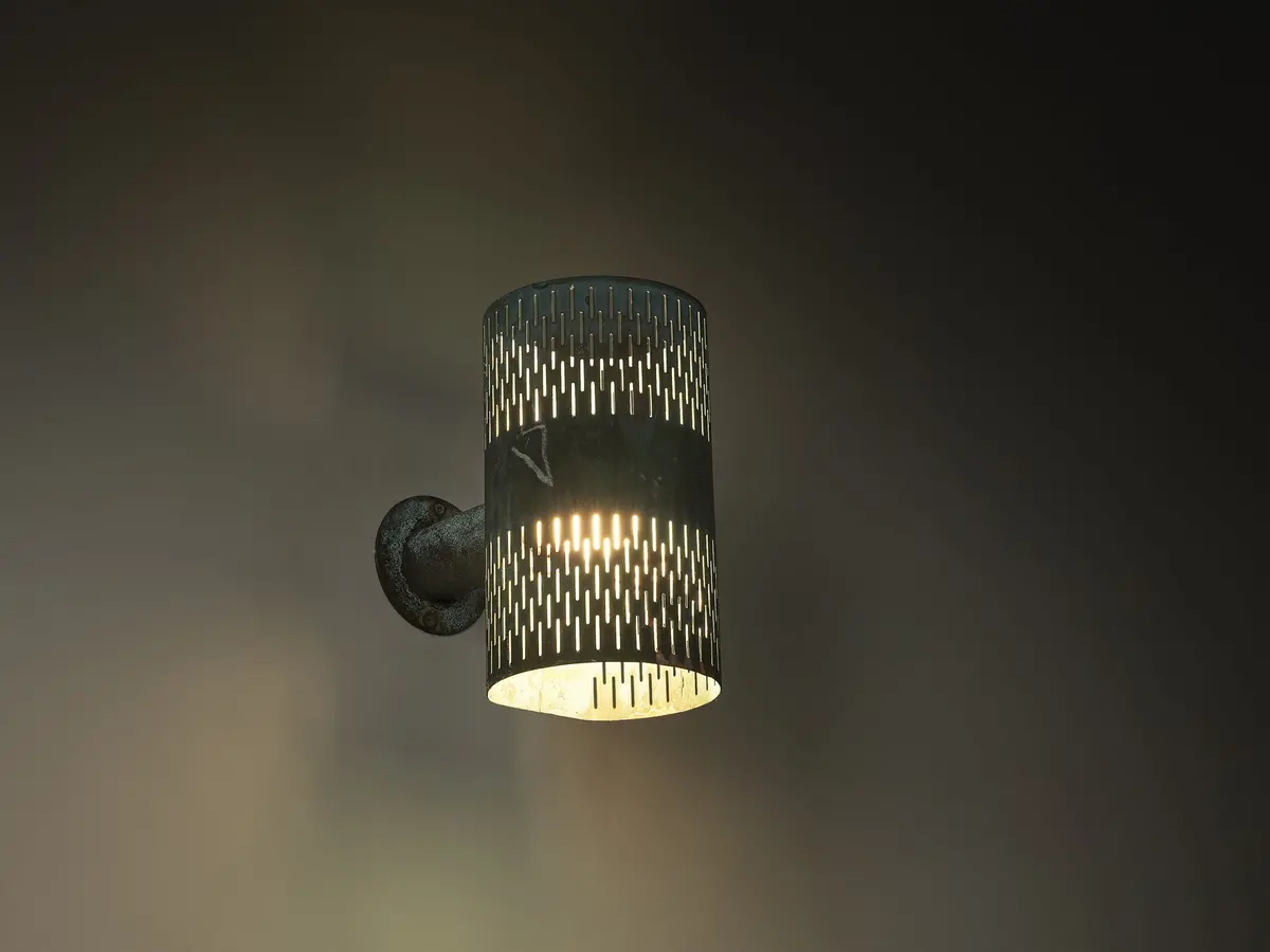 Hans Bergström For Ateljé Lyktan Wall Light In Patinated Copper 1