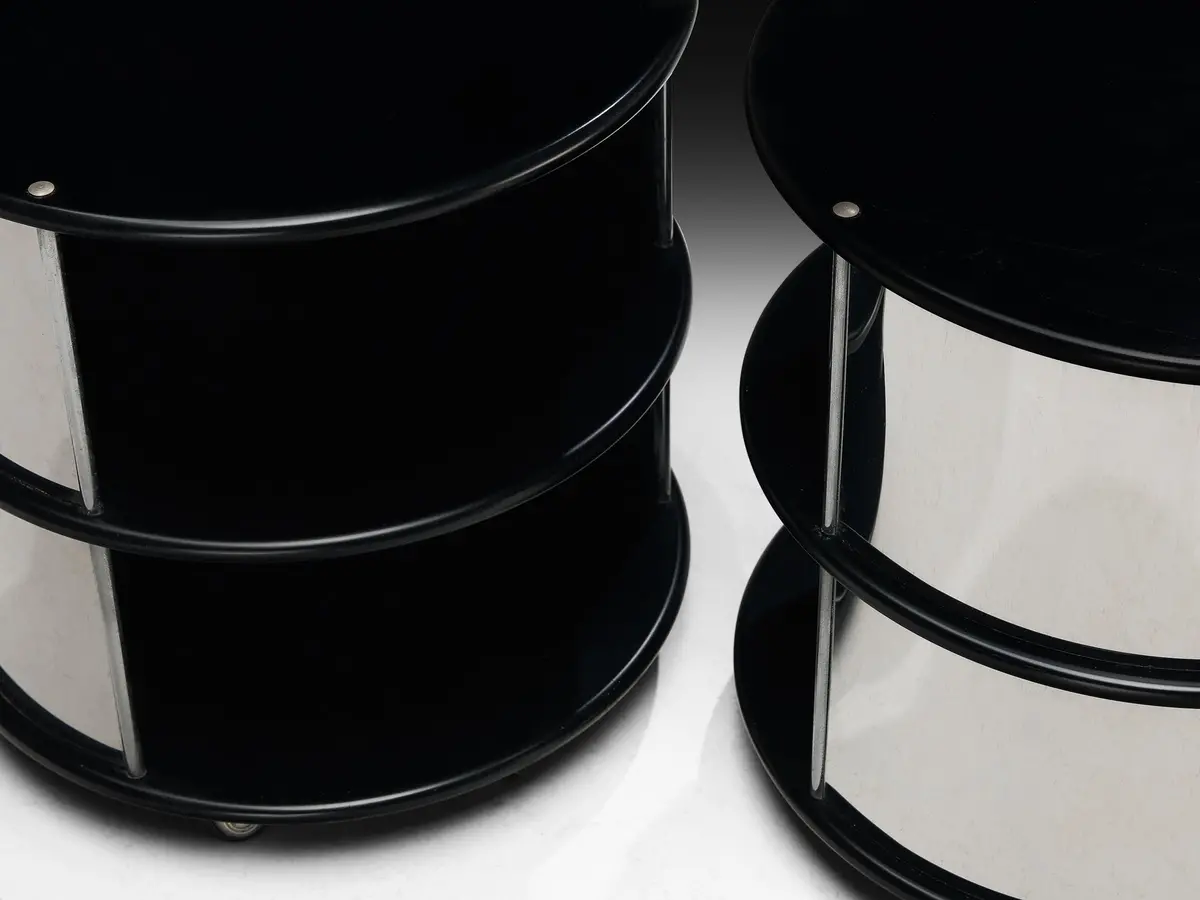 Postmodern Italian Pair Of Bed Or Side Tables 2