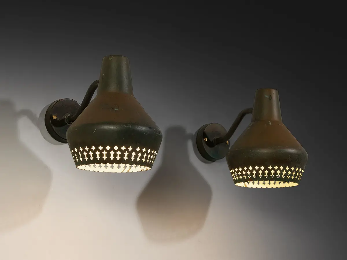 Hans Bergström For Ateljé Lyktan Wall Lights In Copper 1