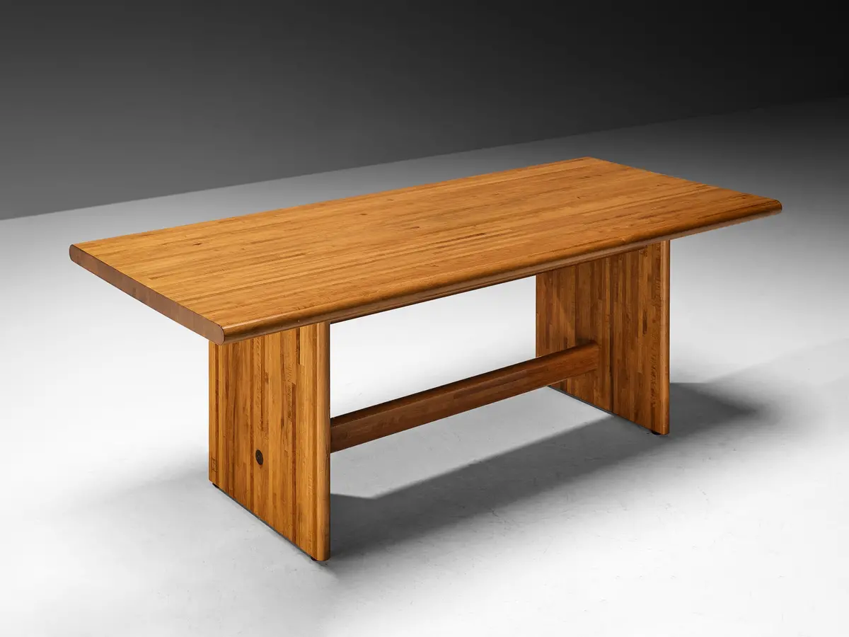 Italian Postmodern Dining Table In Walnut 1