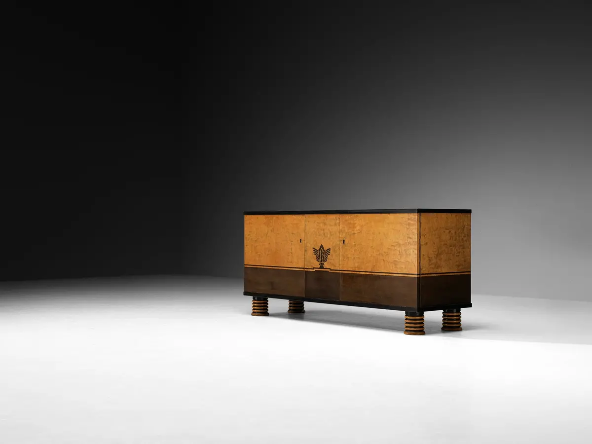 Rare Otto Schulz For Boet Sideboard In Birch 1