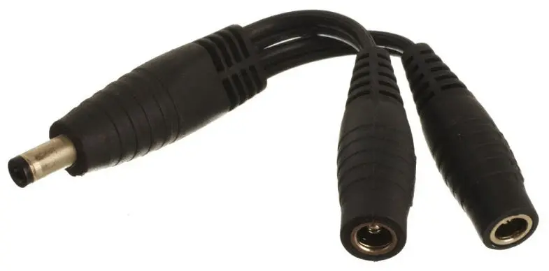 12V Coax Y - Splitter Cable Accessory 1