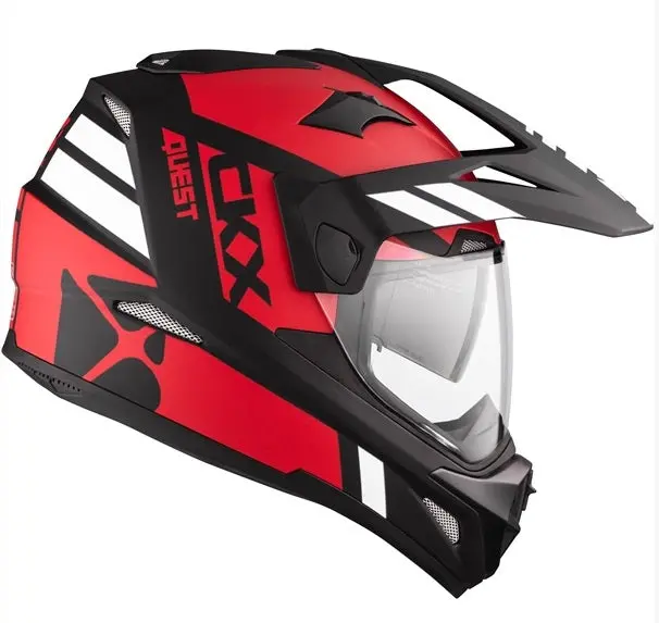 Ckx Quest Rsv Motorcycle Dual Sport Helmet - Flash Graphic 1