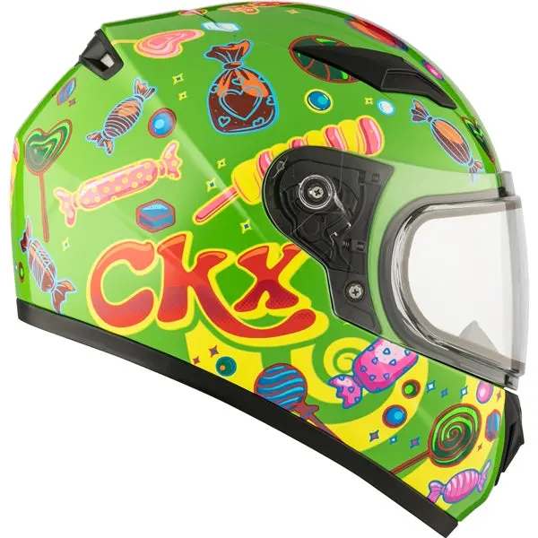Ckx Rr519y Youth Winter Double Lens Full-Face Youth Helmet - Candy Gra 1