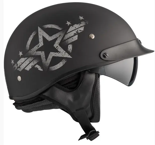 Ckx Revolt Motorcycle Half-Helmet - Decoy Matte Grey 1