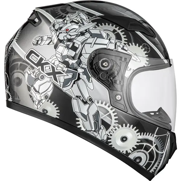 Ckx Rr519y Youth Winter Double Lens Full-Face Youth Helmet - Mecanic Graphic 1