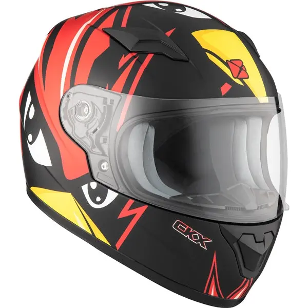 Ckx Rr519y Youth Winter Double Lens Full-Face Youth Helmet - Raven Graphic 2