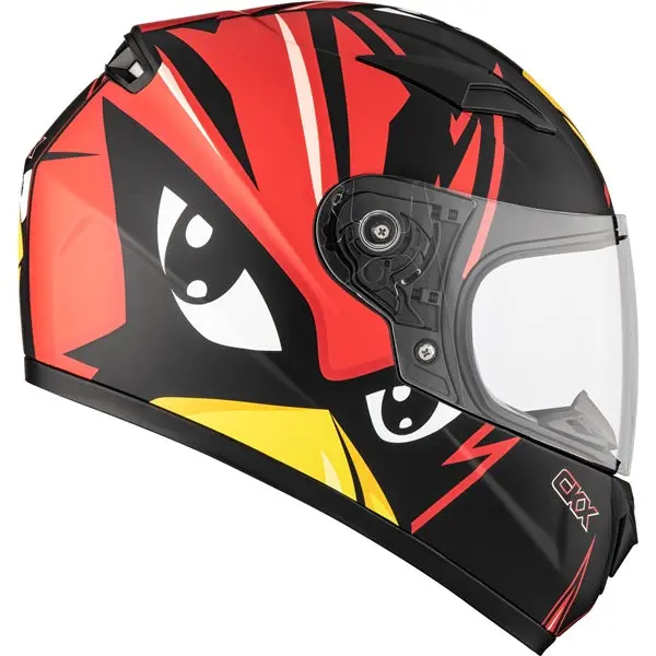 Ckx Rr519y Youth Winter Double Lens Full-Face Youth Helmet - Raven Graphic 1