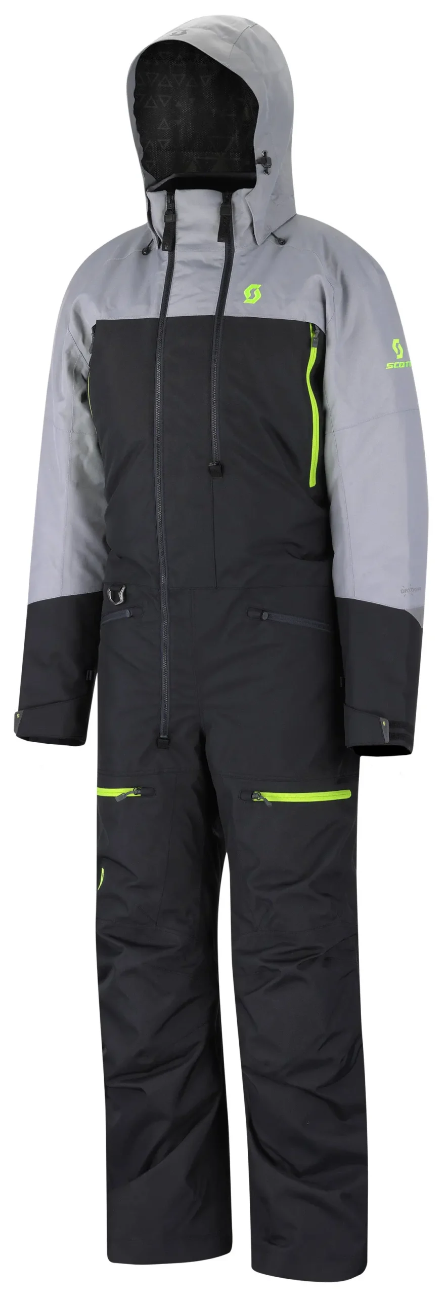 Scott Roop Dryo Monosuit Mens Winter One-Piece - Black/Neutral Grey 1