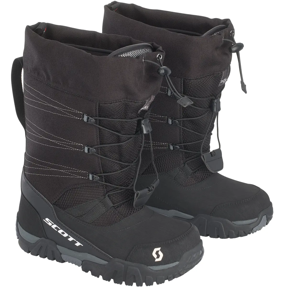 Scott R/T Winter Snowmobile Boots Black/Grey 1