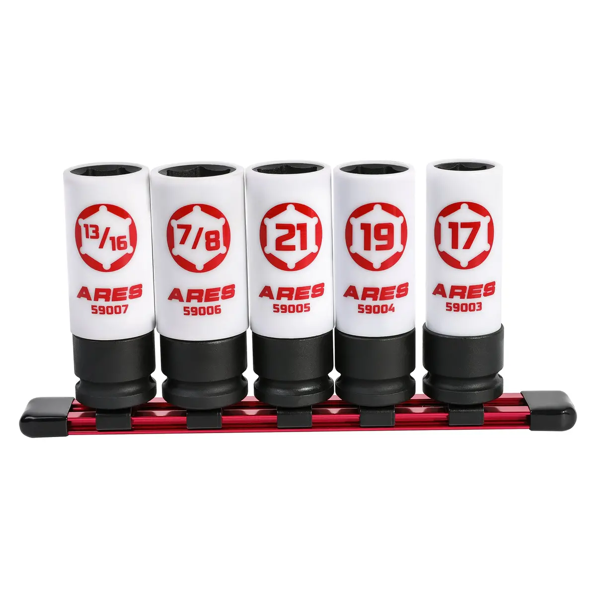 Ares 59000 - 5-Piece 1/2-Inch Drive Non-Marring Impact Lug Nut Socket Set 1