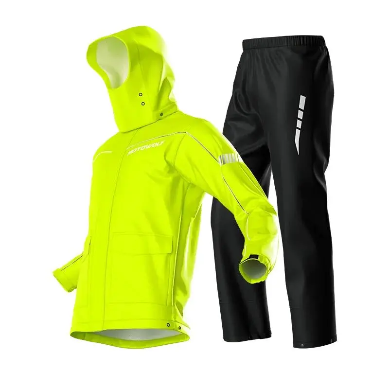 Motowolf Raincoat Yellow 0403B 1