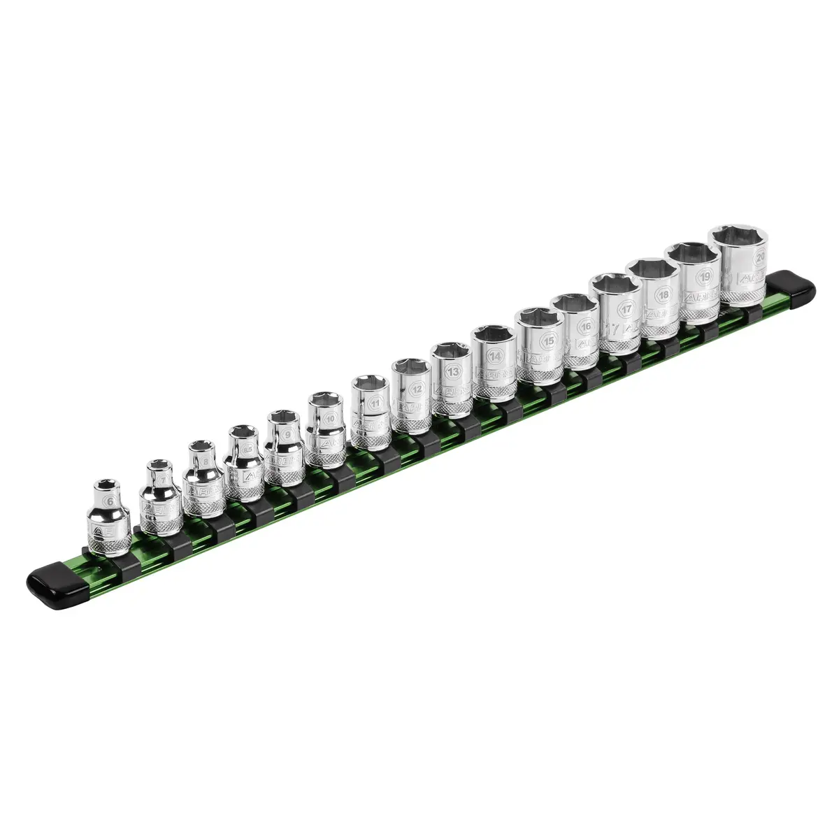 Ares 60047 - 3/8" Drive Green Aluminum Socket Rail 1