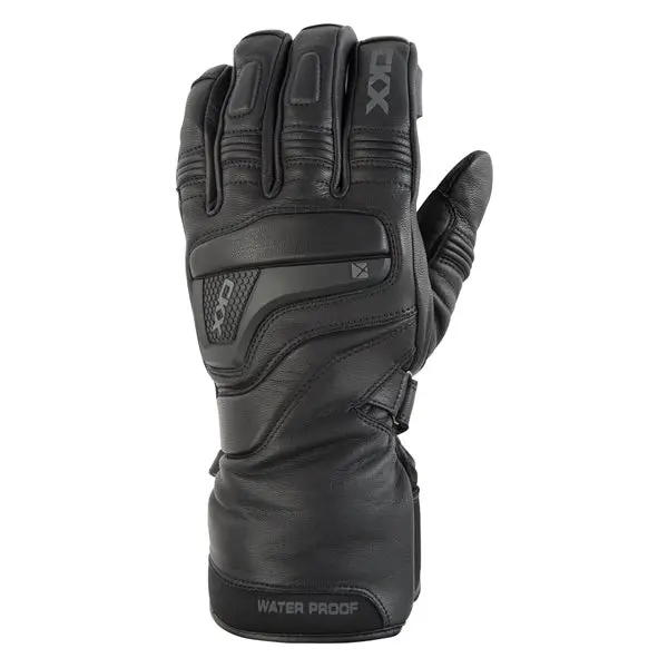 Ckx Alaska Leather Snowmobile Winter Gloves Unisex - Black 1