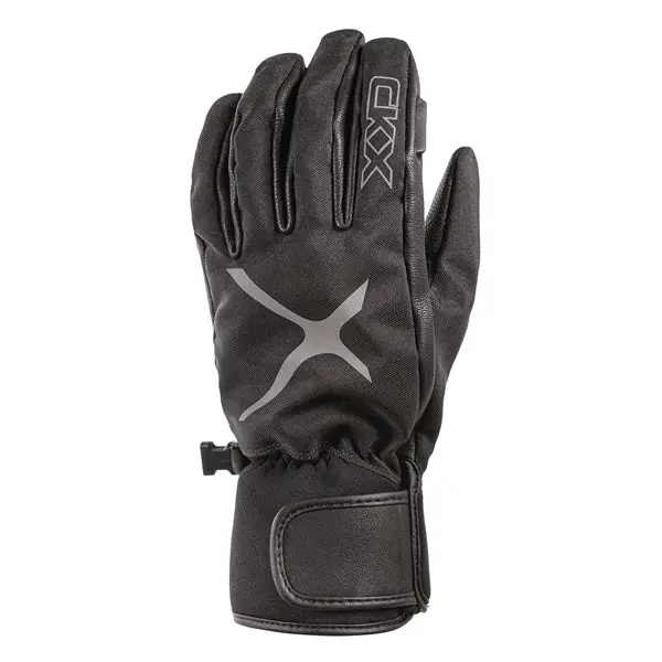 Ckx Elevation Short Leather/Fabric Gloves Snowmobile Winter Unisex Bla 1