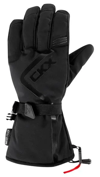 Ckx Throttle 2.0 Leather/Fabric Gloves Snowmobile Winter Unisex Black 1