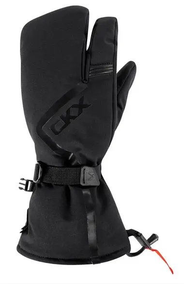 Ckx Throttle Mittens 3-Fingers Leather/Fabric Snowmobile Winter Unisex 1