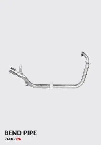 Tvs Raider 125 Exhaust System Pipe Stainless Steel ( Only Bend Pipe ) - Sb 728 1