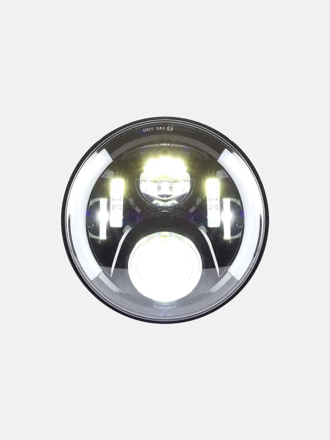 7 Inch Led Headlight With Side Park Light 1