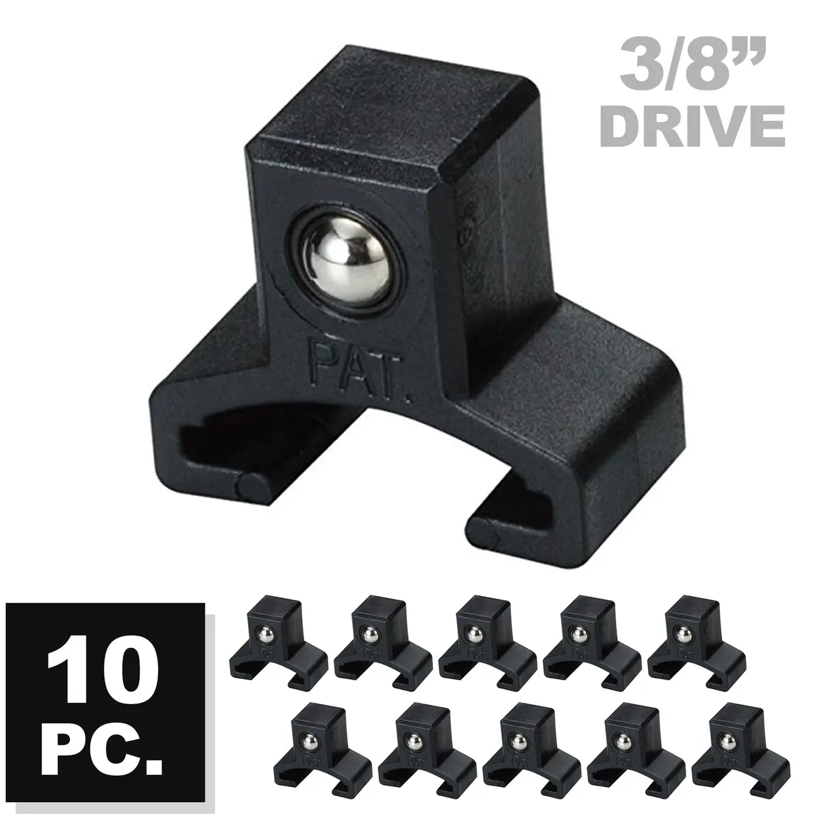 Ares 70082 - 10-Piece 3/8" Drive Socket Clip Set 1