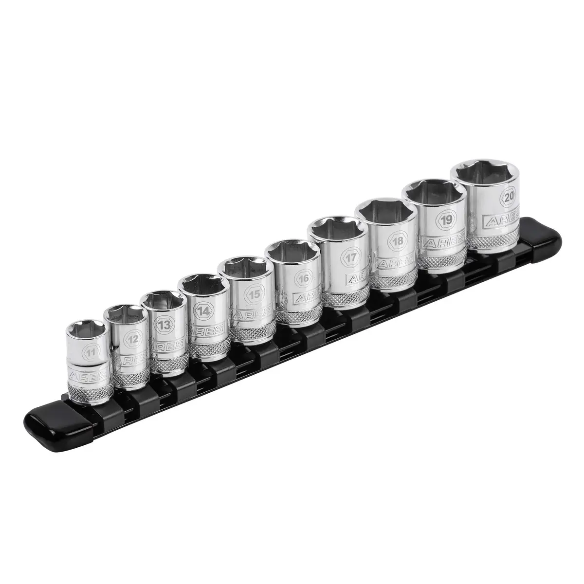 Ares 70149 - 3/8" Black 9.84" Aluminum Socket Rail 1