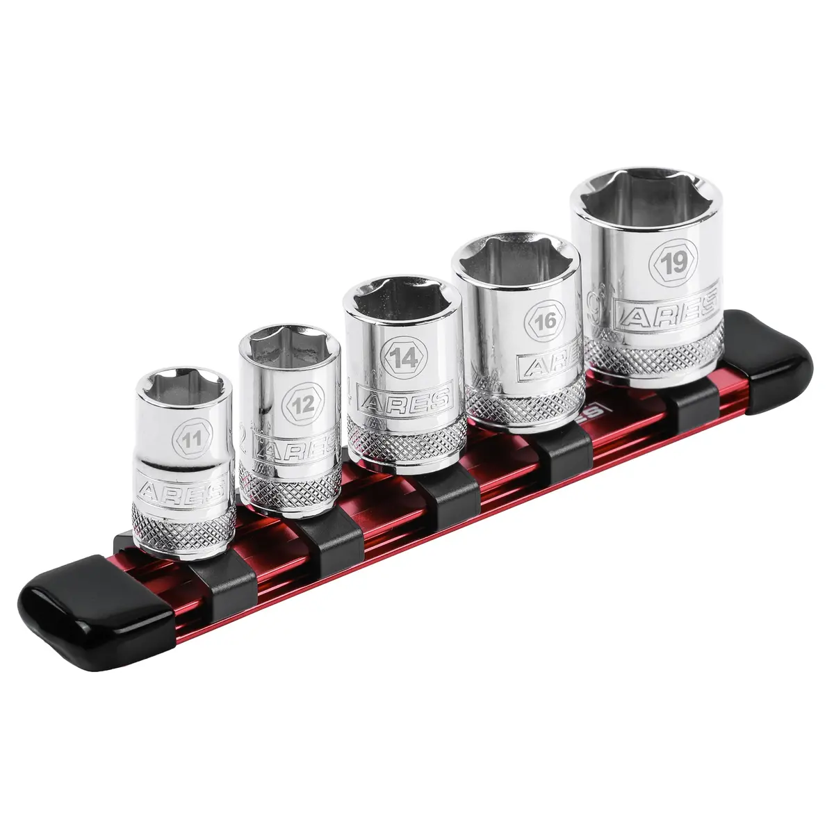 Ares 70205 - 3/8" Drive Red 6" Socket Rail 1