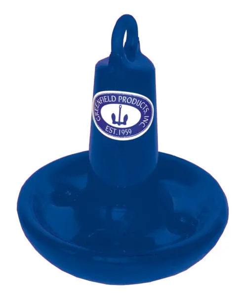 Greenfield Mushroom Cast Iron Anchors 10 Lbs Royal Blue Part# 510-R 1