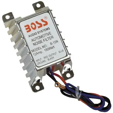 Boss Audio Automotive 12 Amp Noise Suppressor/Filter Cable Part# B15n 1