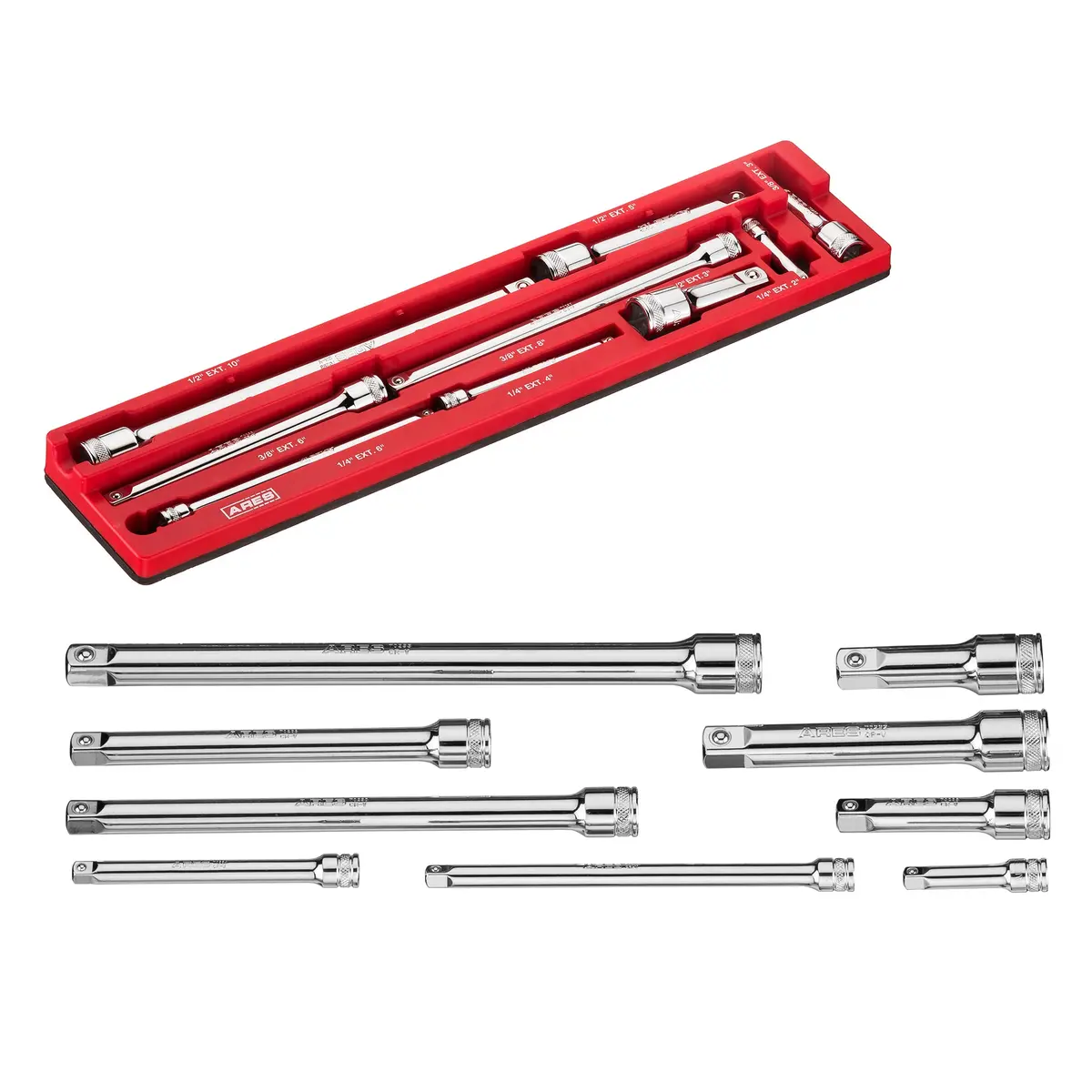 Ares 70753 - 9-Piece Extension Bar Set 1
